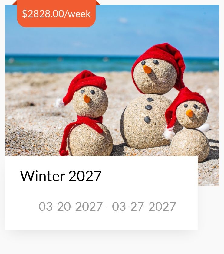 Winter 03-20-2027 - 03-27-2027