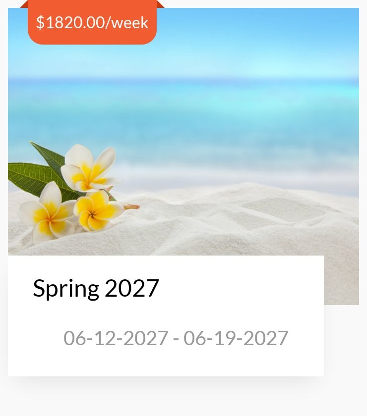 Spring 06-12-2027 - 06-19-2027