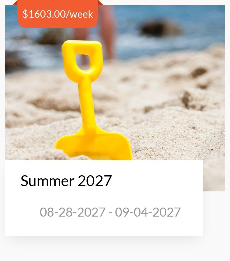 Summer 08-28-2027 - 09-04-2027
